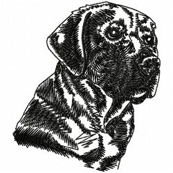 Dogs Embroidery Design 3